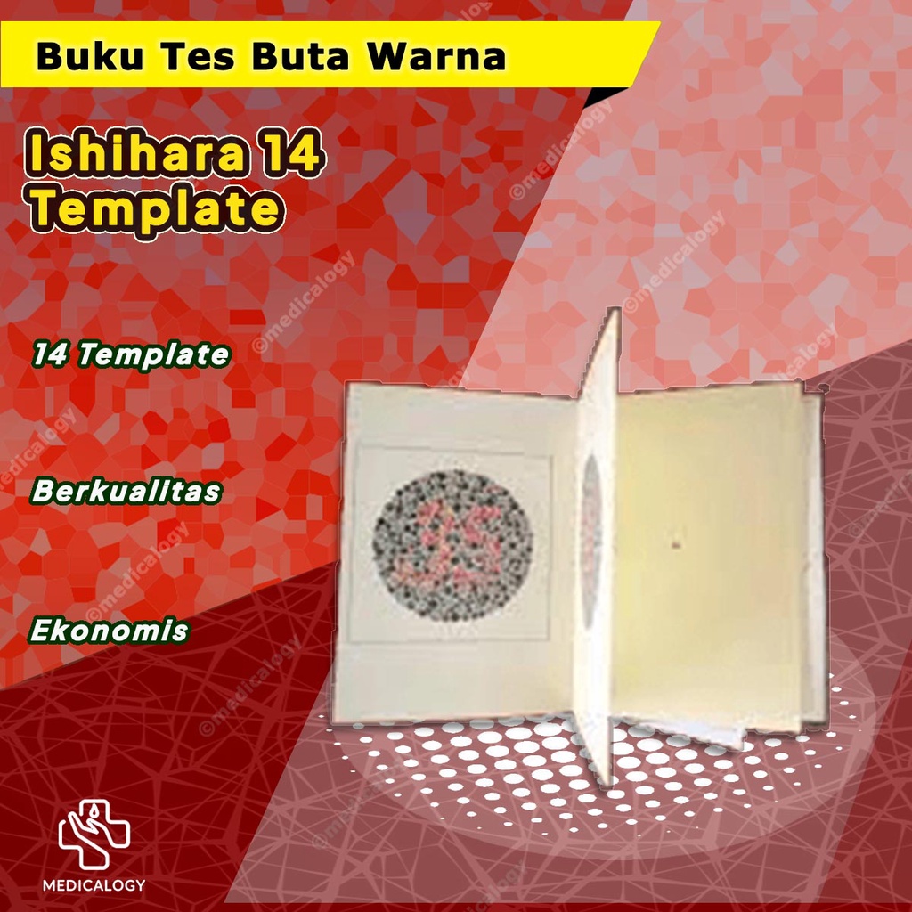 Jual Buku Tes Buta Warna Ishihara Template Shopee Indonesia