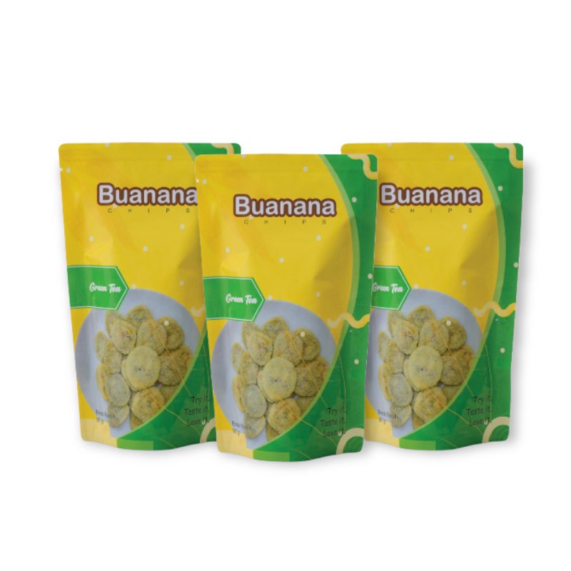 

Buanana Chips Keripik Pisang Renyah Paket Triple Matcha