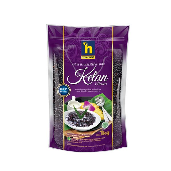 

HYPERMART KETAN HITAM 1 KG FS