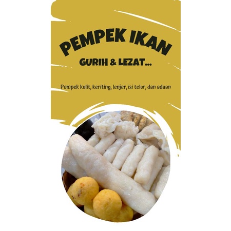 

PEMPEK IKAN PALEMBANG PREMIUM KOMPLIT ISI 50