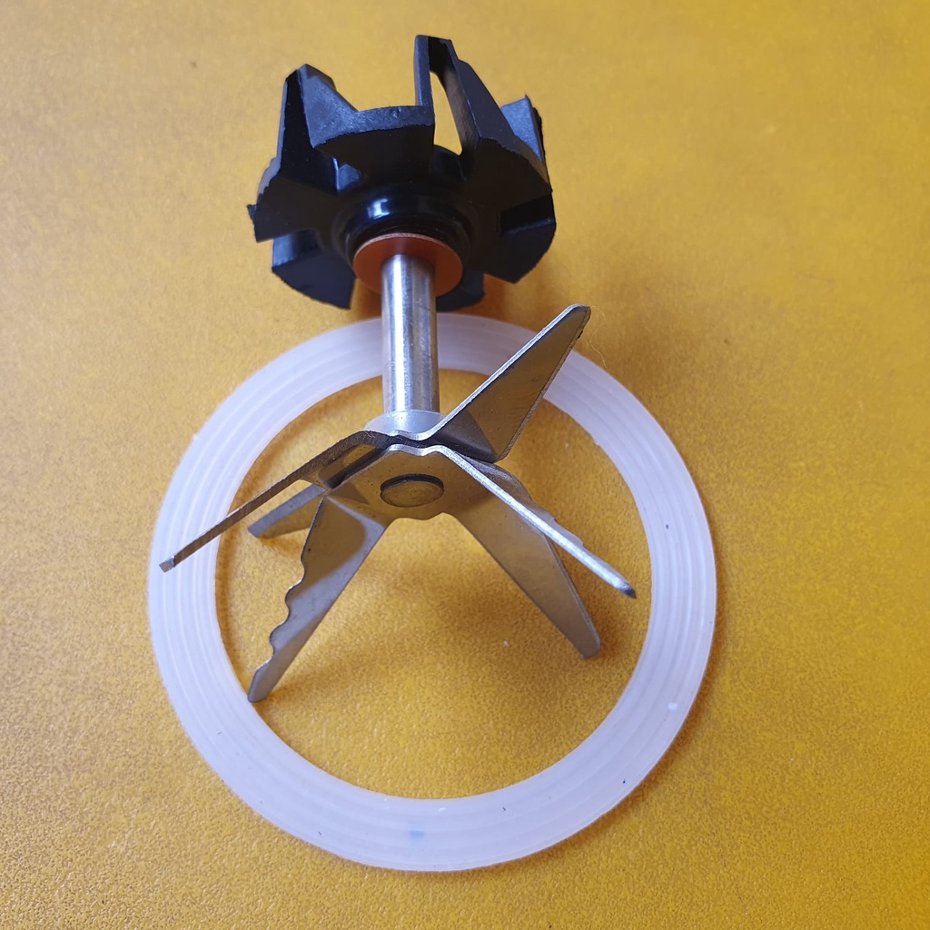 Pisau 6 Mata Pisau As Kecil Mounting Blender MiyakoBaru/National plus karet seal