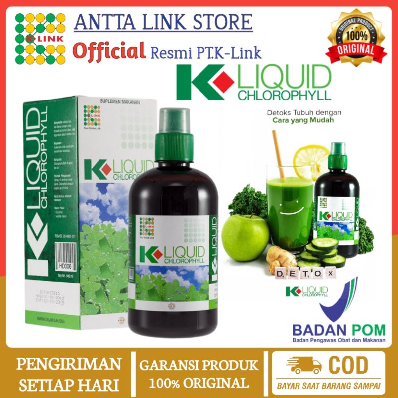 KLOROFIL ORIGINAL | K-LIQUID CHLOROPHYLL ORIGINAL K LINK SUPLEMEN KESEHATAN DARI HERBAL TERBAIK UNTU