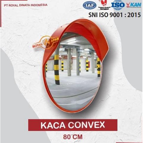 

Convex Mirror 80cm / Kaca Cermin Cembung Simpang Jalan tikungan 80 cm