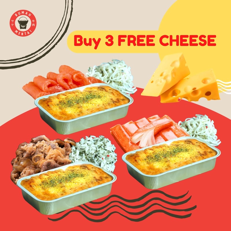

Buy 3 Free Cheese Combo