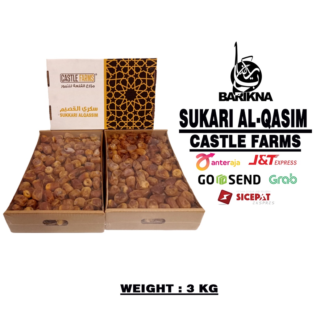 KURMA/SUKARI/SUKARI 3KG/SUKARI CASTLE FARMS/SUKARI ORGANIK