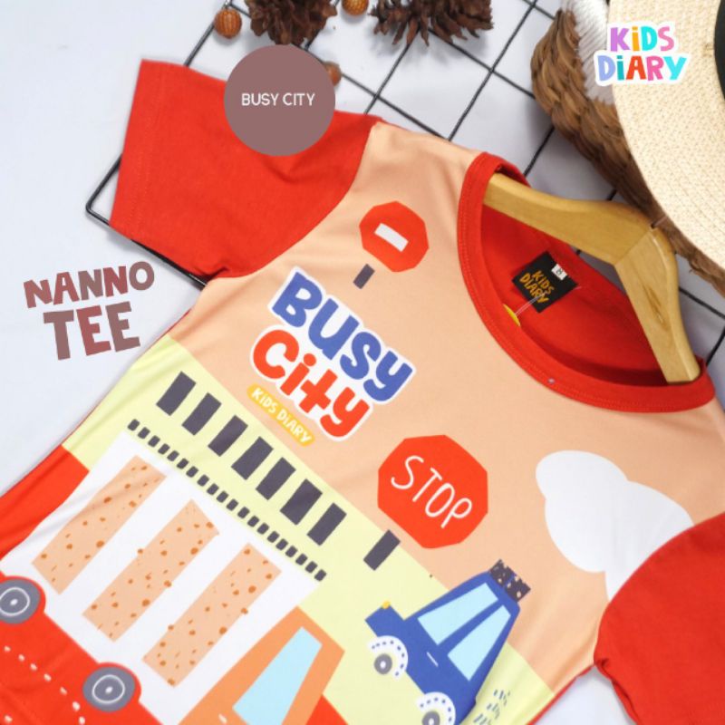 KAOS BAJU ATASAN ANAK LAKI-LAKI NANNO TEE KIDS DIARY