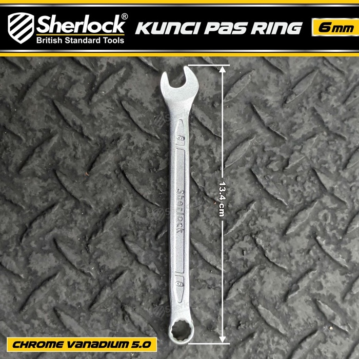 Kunci Pas Ring (Pro-D Series) uk. 8 mm Original Sherlock (1 Pcs)