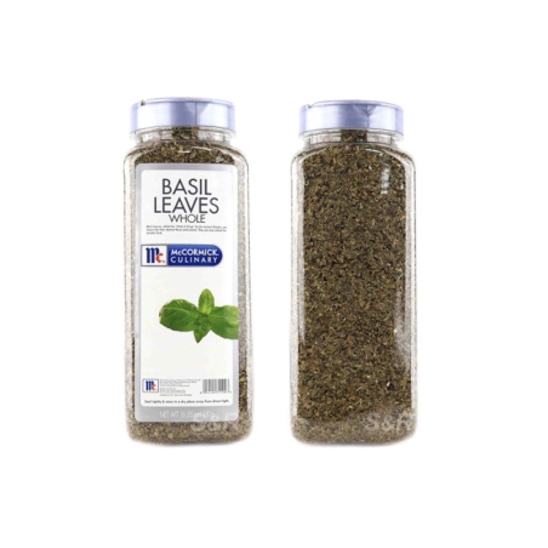 

McCormick Culinary Basil Leaves Whole 140gr / McCormick/Mc/Cormick/Culinary/Basil/Leaves/Whole/140gr