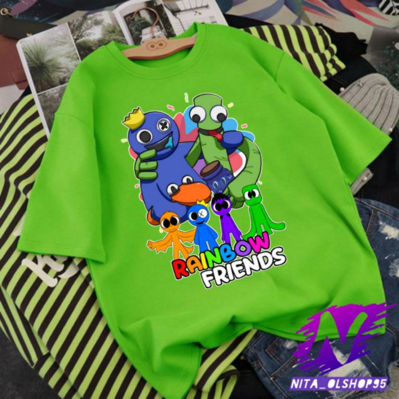 rainbow friends baju anak rainbow friends kaos anak rainbow friends