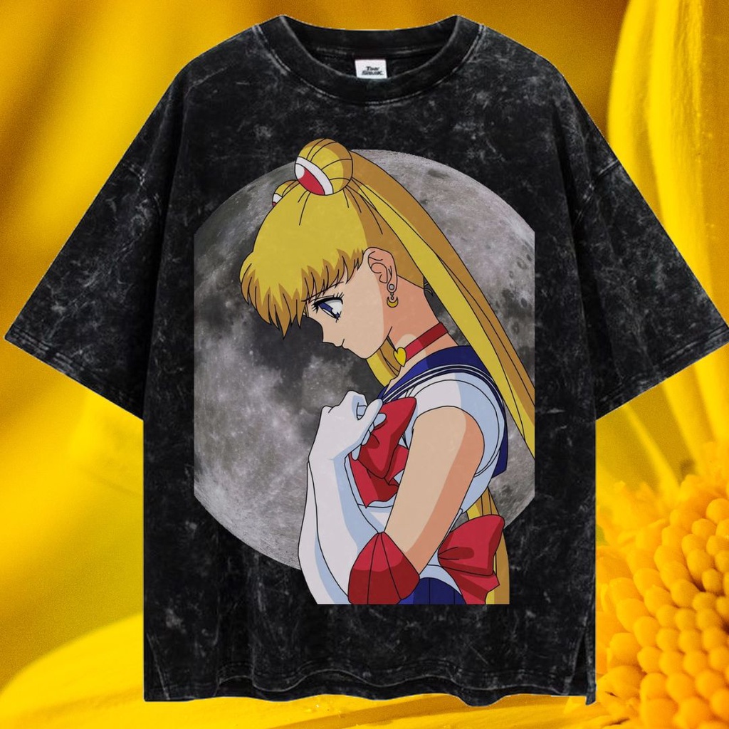 LASTHOPE 'SAILORMOON' OVERSIZE WASHING TSHIRT / KAOS ATASAN TSHIRT TEE WASHING ACID WASHED STONEWASH