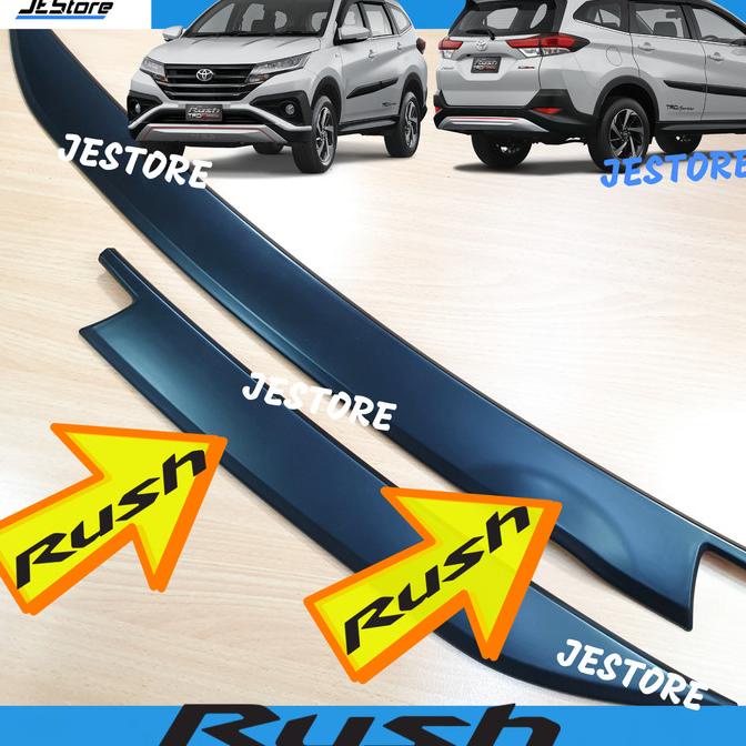 New Rush / Terios Rear Trunk Streamer Trim Cover Matte Blk Back Window