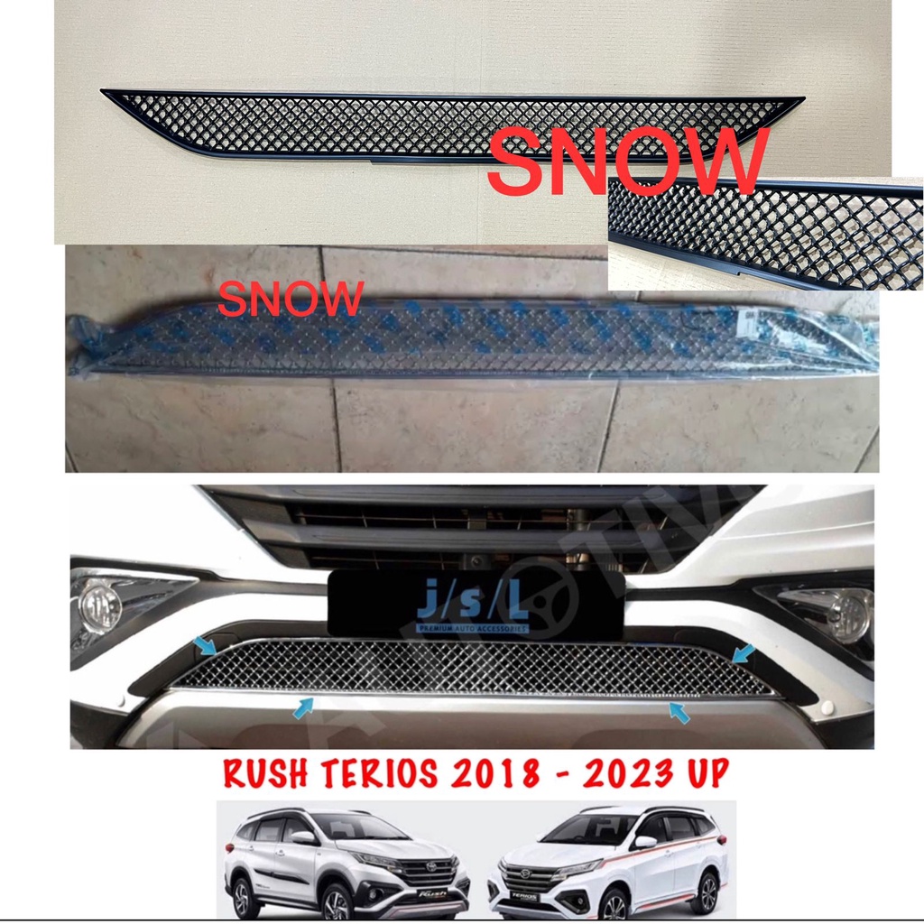 Grill Radiator All New Rush Terios 2018 2020 2022 2023 GR SPORT Bentley Hitam Chrome