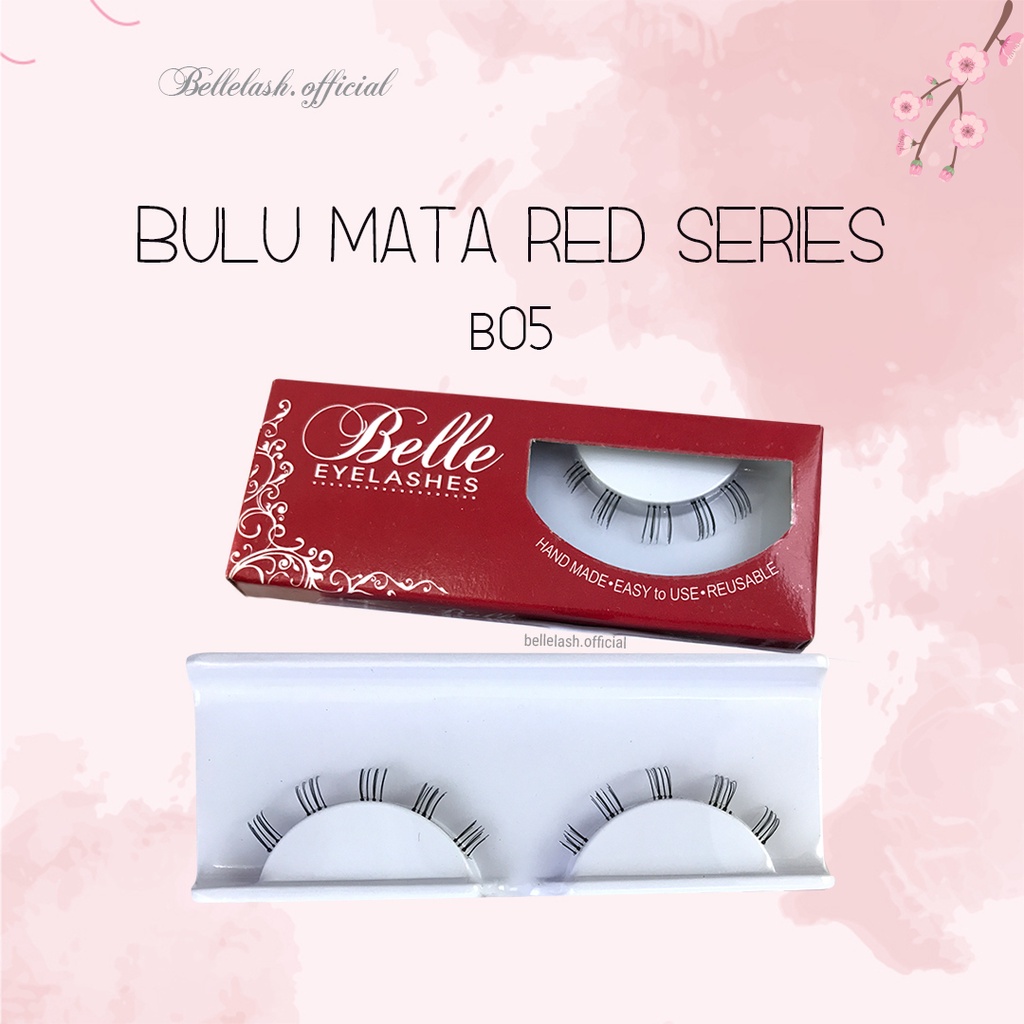 B05 Bulu Mata Bawah Palsu Handmade Natural False Eyelash Eye Lashes Belle Eyelashes