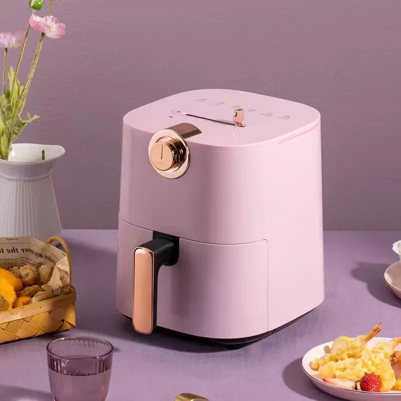 Air Fryer 4.8L /6.5L Automatic Oil Free Single Pod Non Stick Timer Kitchen Healthy Pink Blue Fries Machine