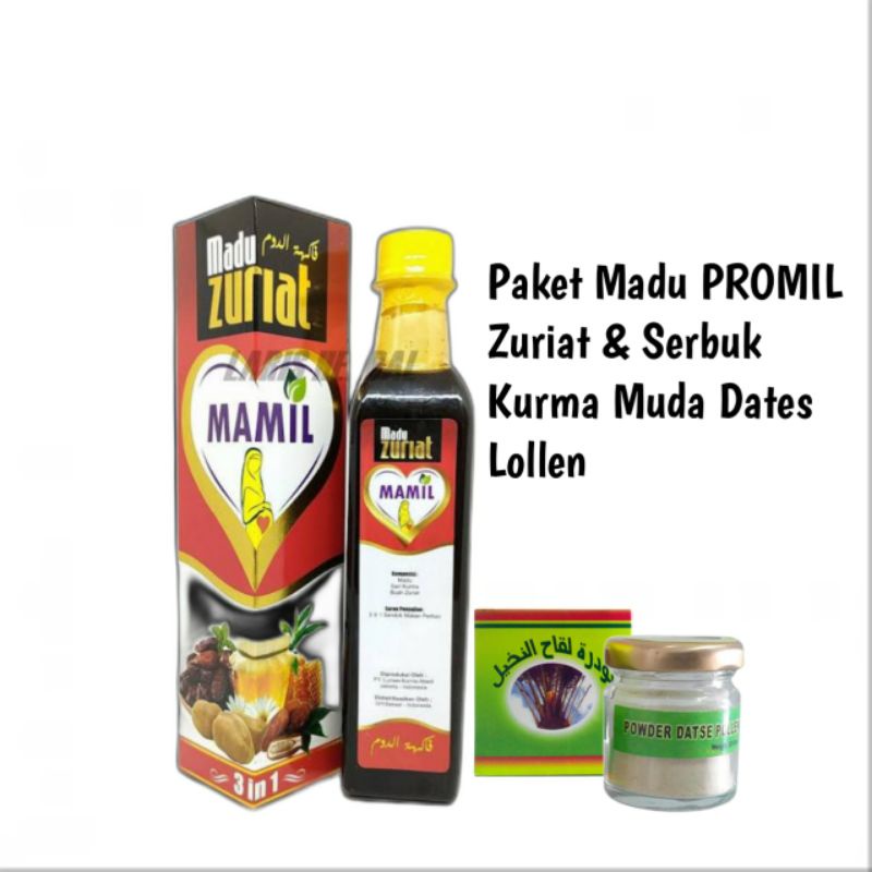 PROMIL Madu Zuriat Mamil Dan Serbuk Kurma Muda Dates Lollen