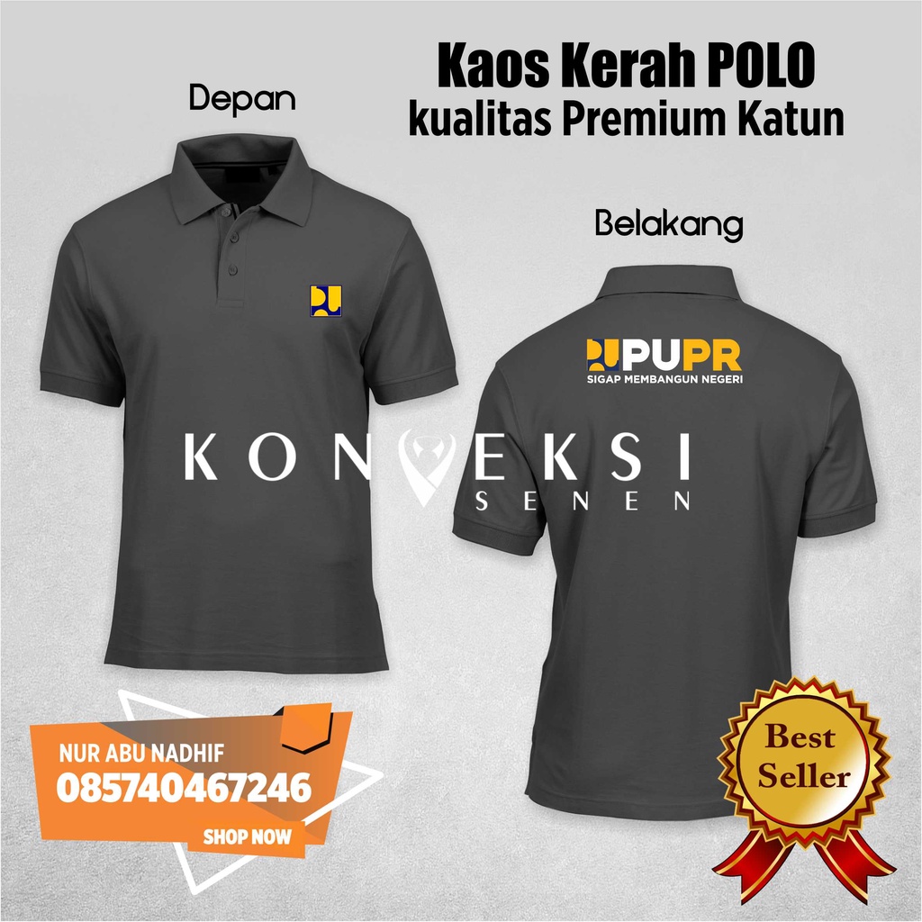 KAOS POLO SHIRT PUPR  BAJU TSHIRT - Kaos PUPR - Baju BPUPR