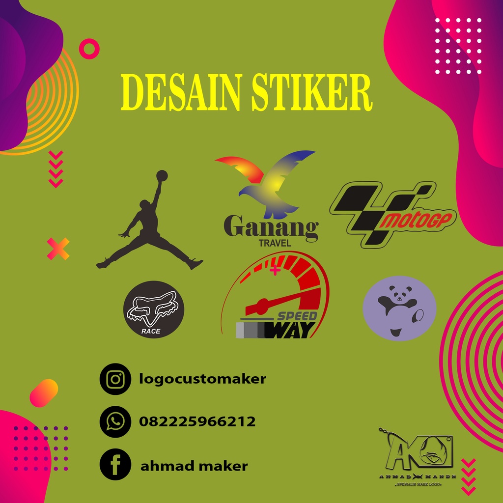 Jasa Stiker/Jasa Desain Logo/Logo Perusahaan/Logo UMKM/Logo Keren/Logo Simple
