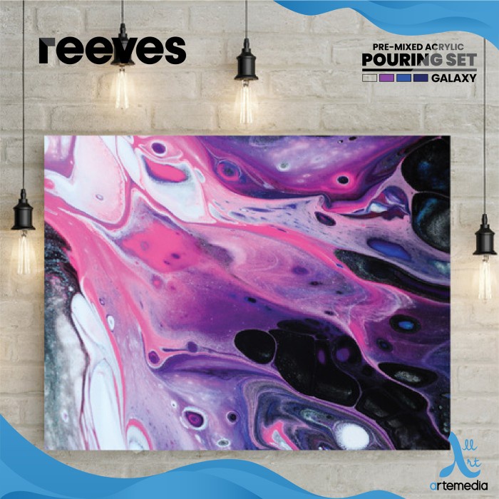 

Terlaris Cat Akrilik Reeves Pre Mixed Acrylic Pouring Paint Galaxy Color Set Gilaa!!!