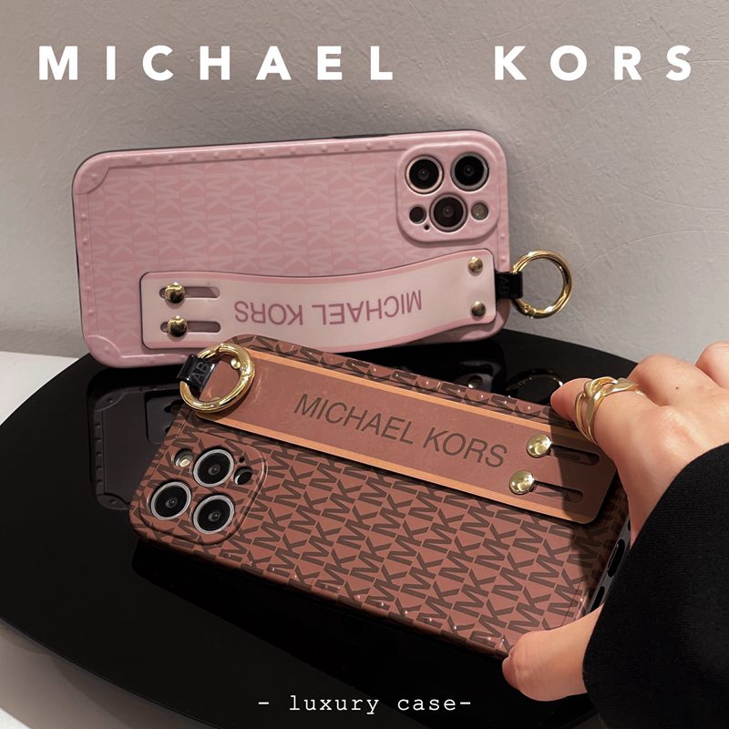 Luxury Gelang Tangan Case IPhone Xr Xs Max14 Plus Ip Apple IPhone 11 12 13 14 Pro Max Sarung Silikon Wanita Casing Handphone Michael Kors