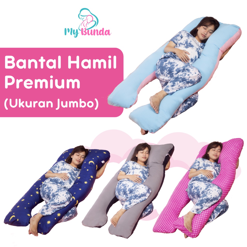 Bantal Bumil dan Menyusui untuk Kasur Ibu Hamil Jenis Bantal Hamil Jumbo Premium dengan Desain Bantal Ibu Hamil Tidur Jumbo yang Sangat Nyaman untuk Jadi Guling Ibu Hamil - Pilih Variasi