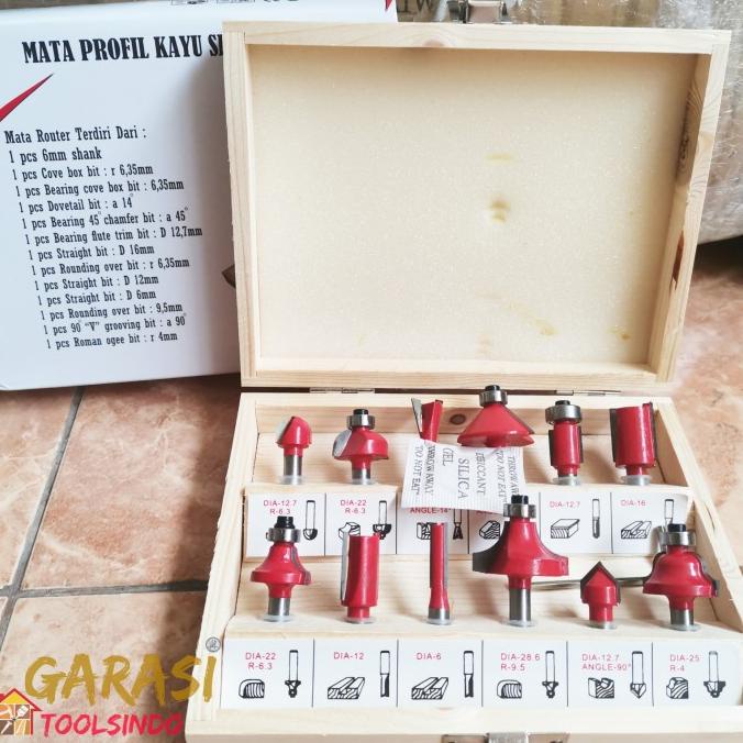 Mata Profil Set 12 Pcs Mailtank Mata Router Set Mata Bor Profil Kayu