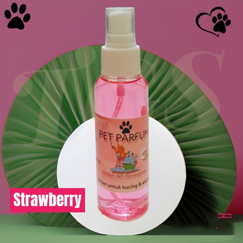 PARFUM HEWAN KUCING STRAWBERRY 60ml