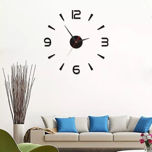 Jam Dinding Tempel DIY Analog 3D Modern Wall Clock