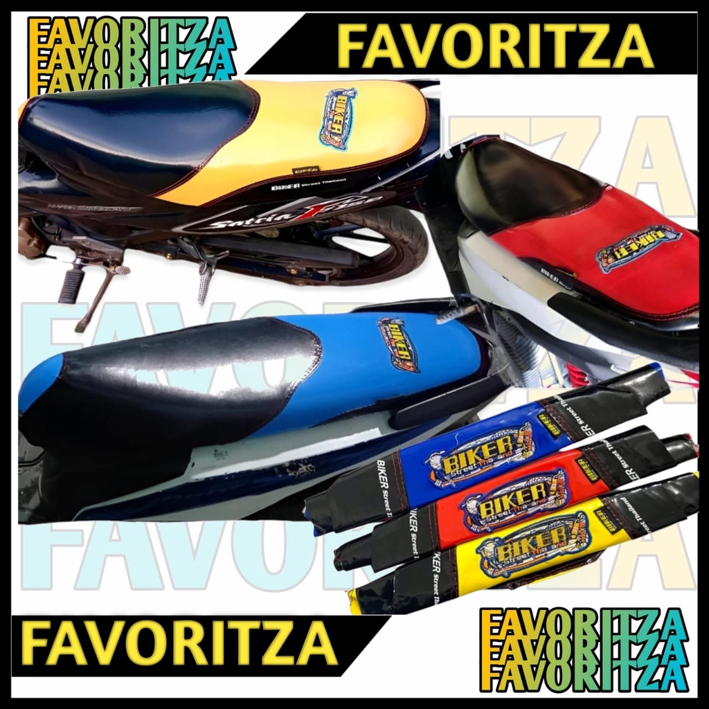 KULIT JOK BIKER GLOSSY KARBON SARUNG JOK BIKER KAIN JOK BIKER CARBON GLOSSY THAILAND BISA UNTUK SEMU