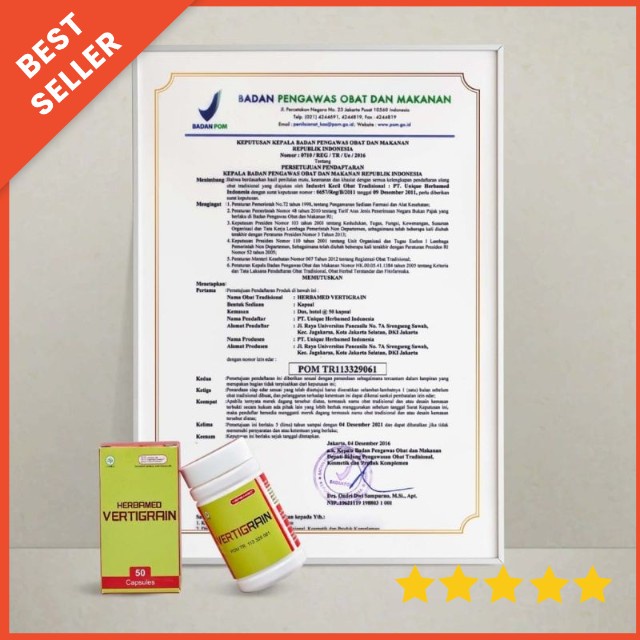 VERTIGRAIN Obat Herbal Sakit Kepala Vertigo Migrain