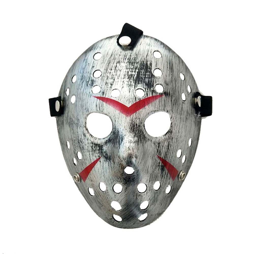 Nickolas1 Topeng Hoki Masquerade Festival Plastik Pesta Properti Jason Voorhees Kostum Cosplay Topeng Wajah Topeng Halloween