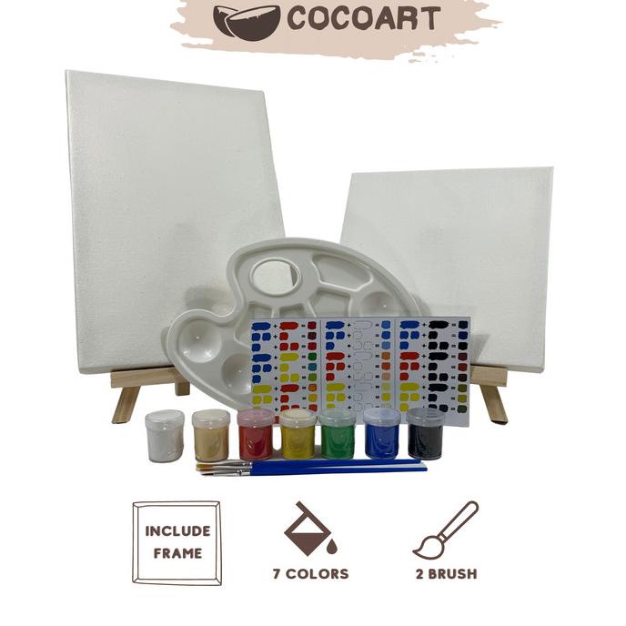 Painting Kit - Cocoart.id I Kanvas 20 x 20 / 20 x 30 cm