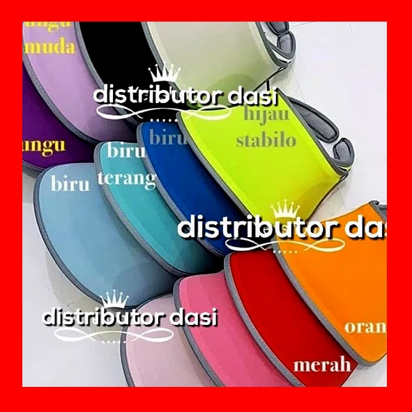 Topi Golf Anti UV Double Visor premium merah hitam putih biru salem pink ready stock