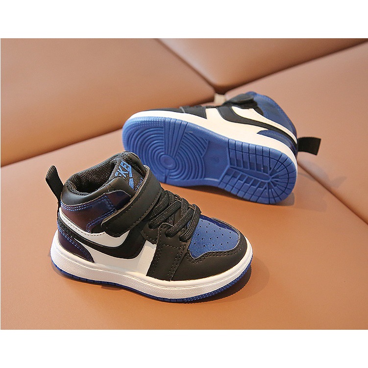 Sepatu Sneakers Anak Sepatu Anak Semi Boots Sepatu Fashion Anak Import JORDAN NEW MERAHBIRU