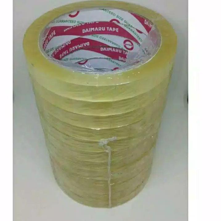 

FREE ONGKIR!DAIMARU 12mm x 70m 1/2"inch isolasi isolatip bening 1SLOP / 12Pcs|KD1