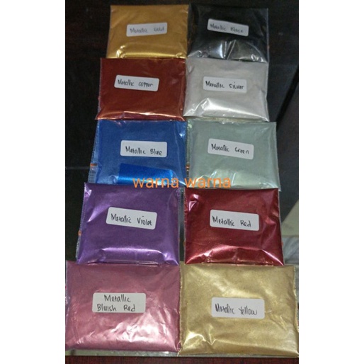 

Pigmen metalik/ Pigment Metallic/ Metalik powder/Metalic Bubuk /pewarna resin metalik/ 10 gram