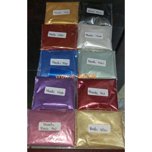 Pigmen metalik/ Pigment Metallic/ Metalik powder/Metalic Bubuk /pewarna resin metalik/ 10 gram