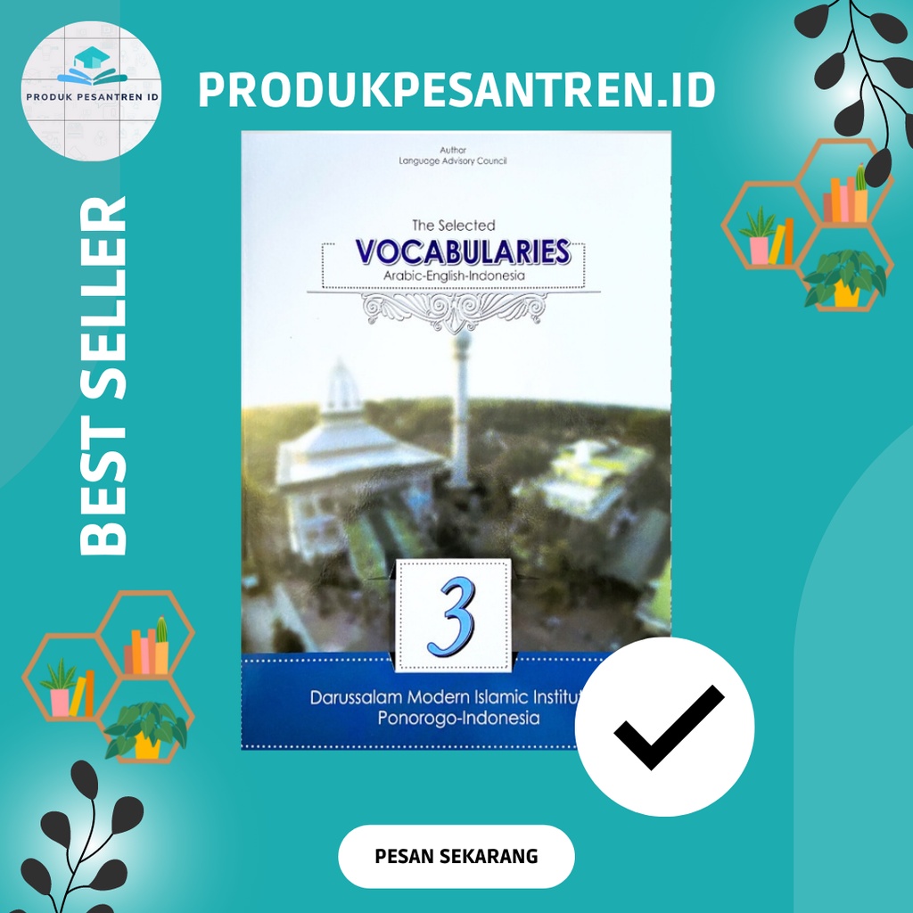 Buku Kumpulan Mufrodat Gontor / Selected Vocabulary Jilid 3 Kelas 2 KMI