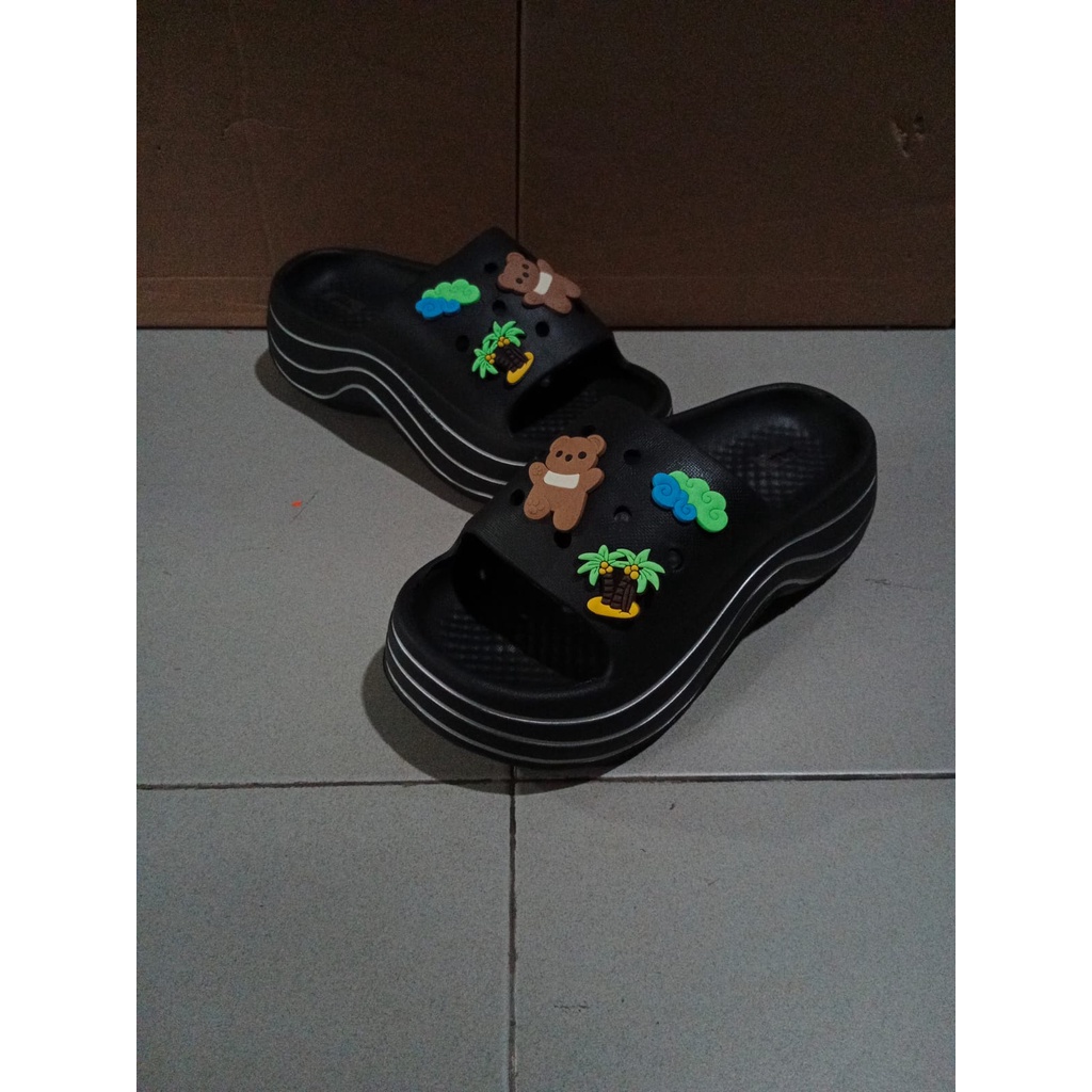 sandal wanita viral karet spons 7806+22 36-41