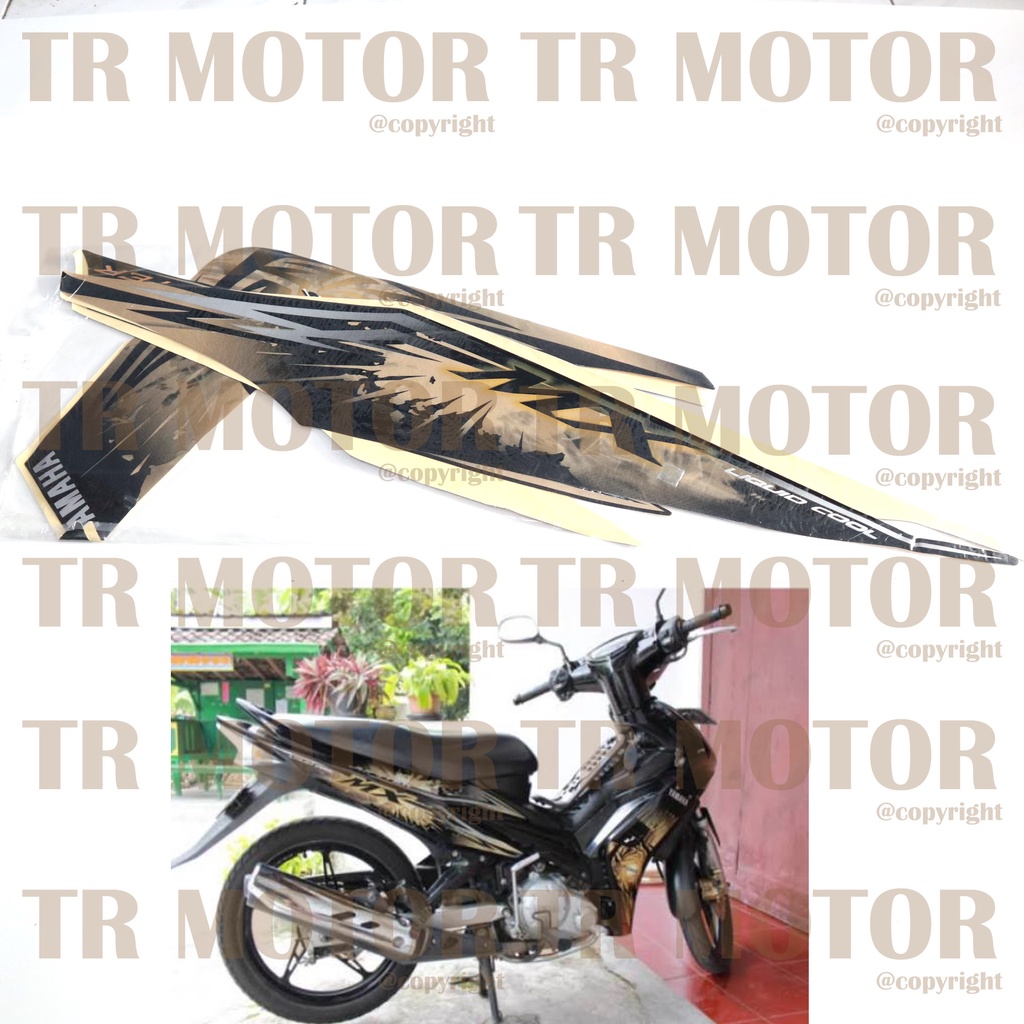 Stiker Motor Jupiter MX 2009 Sticker Striping Lis Full Set Motor