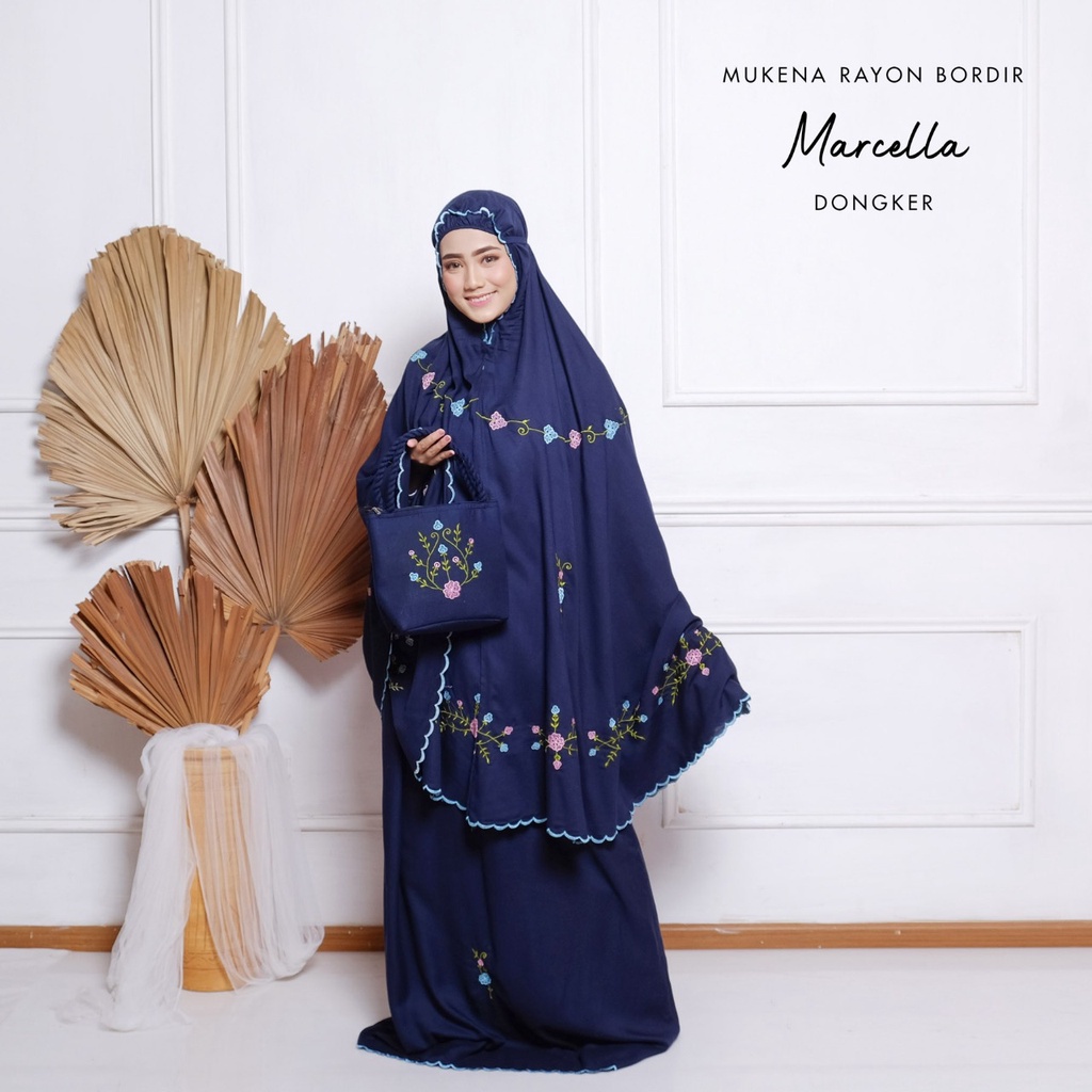 MUKENA TASIK BY PGMT - MUKENA RAYON BORDIR DEWASA MARCELLA