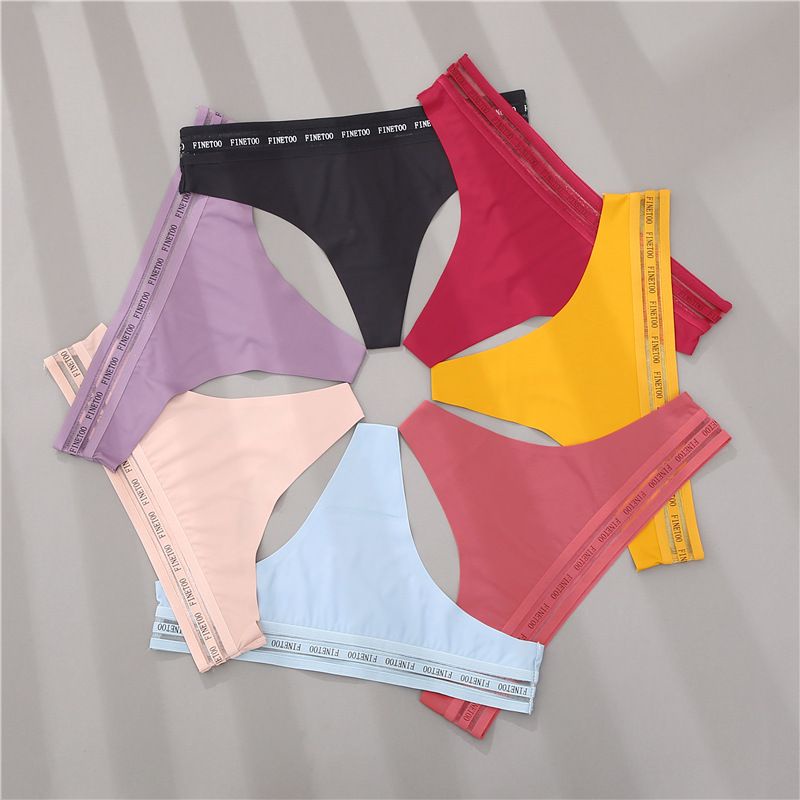 FINETOO FT35 Sexy Celana Dalam Wanita Thong Women Silky Panty Soft G-string