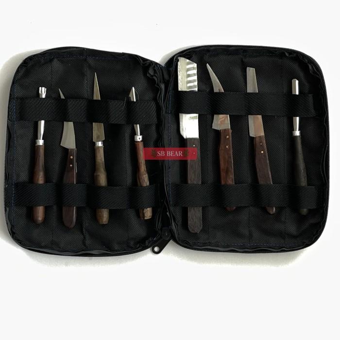 

Pisau Garnish 8 Pcs Dan Dompet Lengkap Pisau Ukir Buah Tumpeng Carving 055