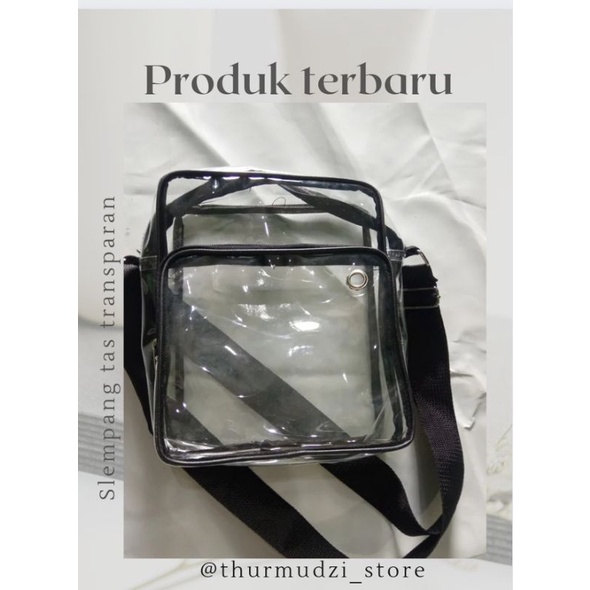 tas slempang wanita/pria PVC transparan terbaru keren 2022