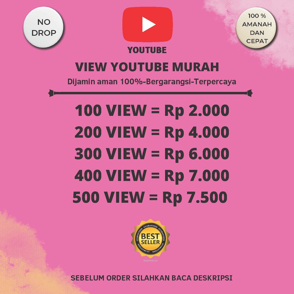 VIEWS YOUTUBE PERMANEN GARANSI SELAMANYA JASA VIEW YT SOURCE DARI REKOMENDASI SUGGESTED MURAH
