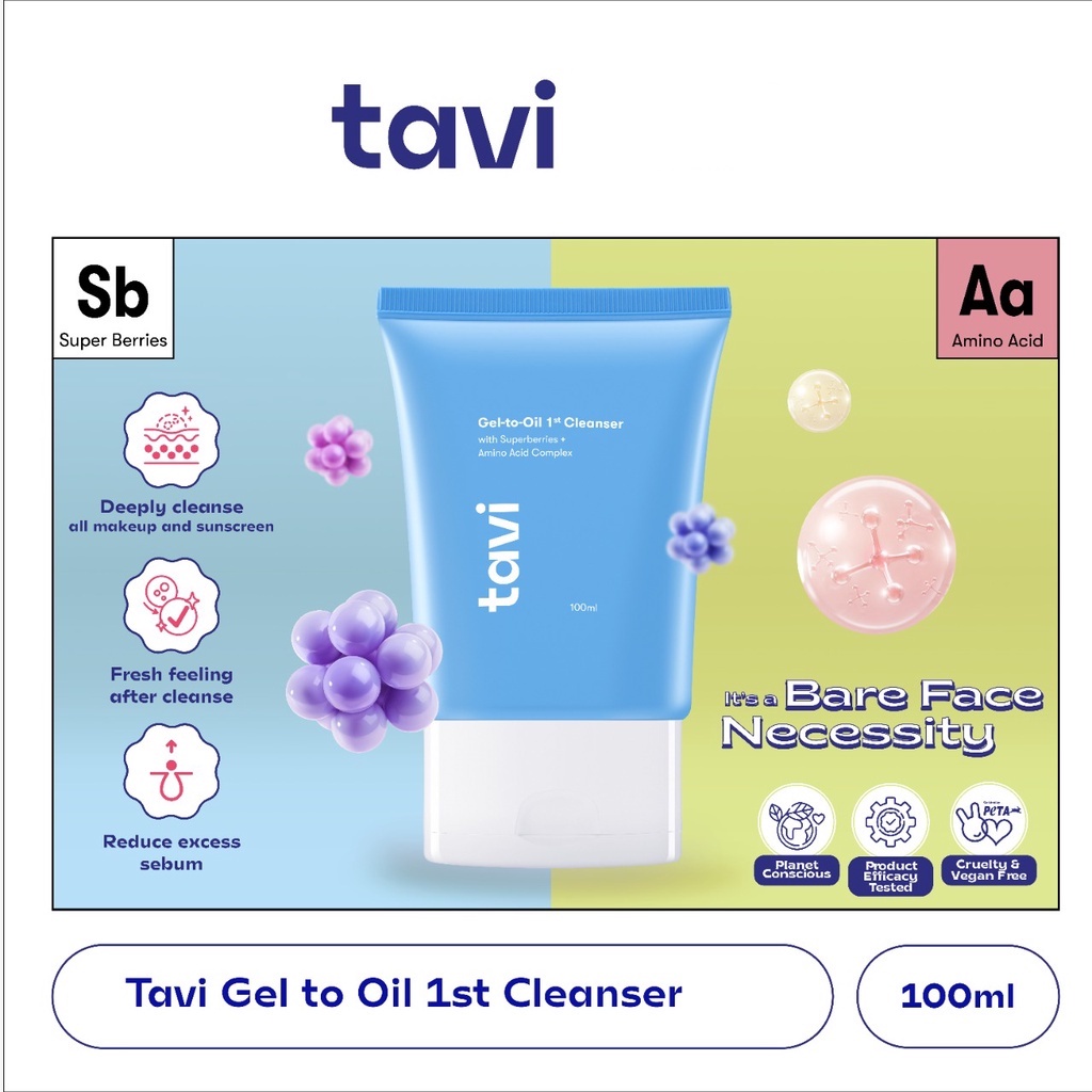 ★ BB ★ TAVI Gel to Oil Cleanser 1st Cleanser 100 ml - Pembersih Wajah