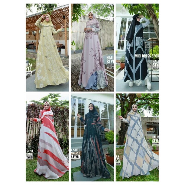 [HALIZA SYAR'I] GAMIS SYARI / DRESS SET " ABAYA GHINA SERIES " by Haliza Syar'i