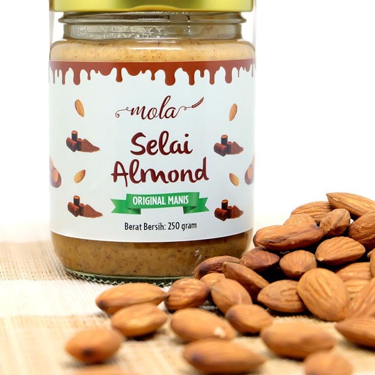 

BISA ✨COD✨ Mola Selai Almond Butter / Selai Kacang Almond 100% Natural gas !!