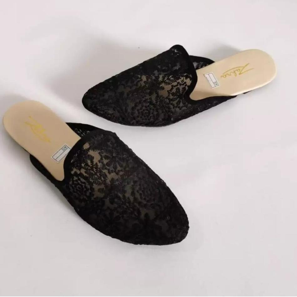 "BLW.22Oc22ž" Arlaine - Angel sandal slop wanita / sandal brukat / sandal slop brukat / selop wanita