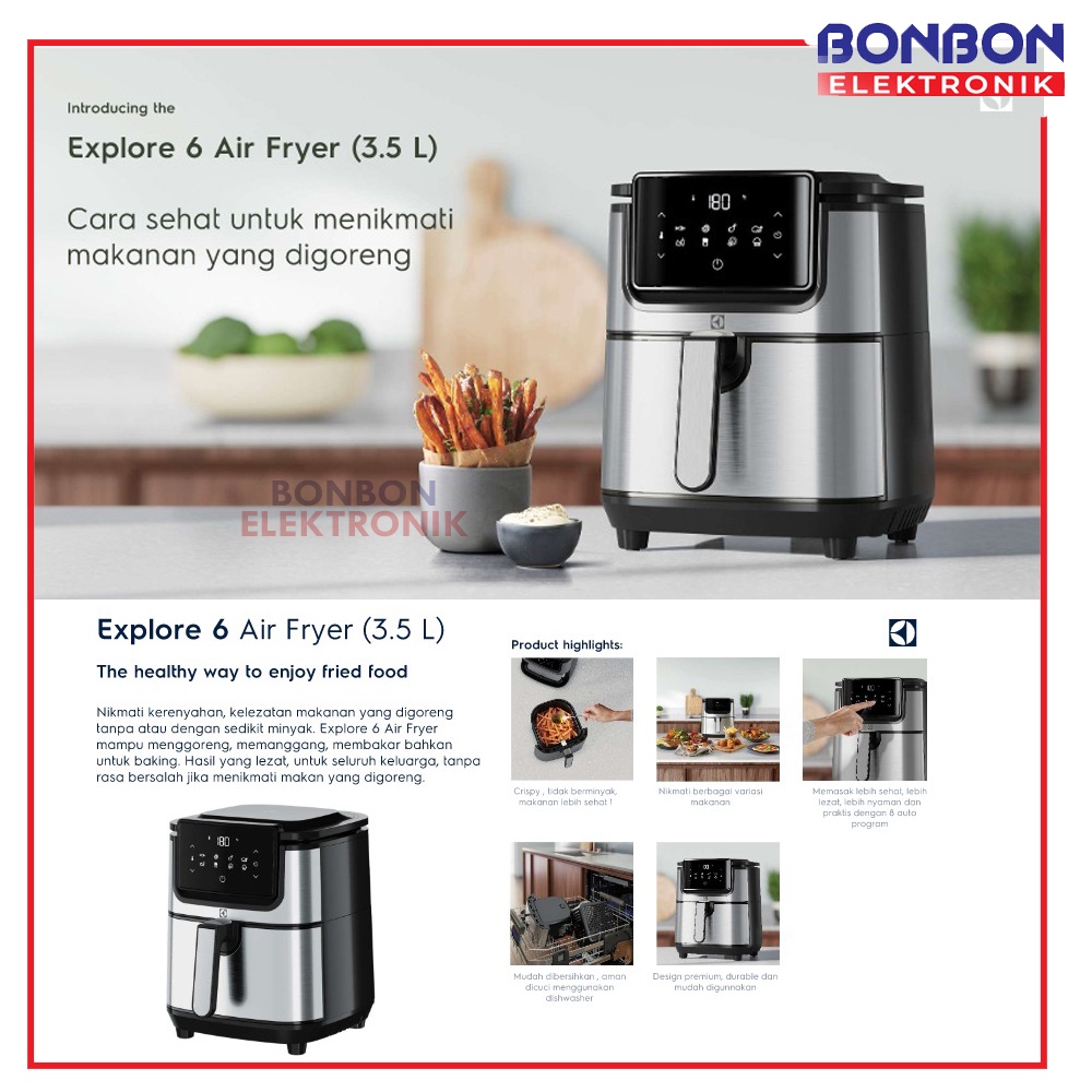 Electrolux Air Fryer Explore 6 3.5L E5AF1-710S / E5AF1 710S
