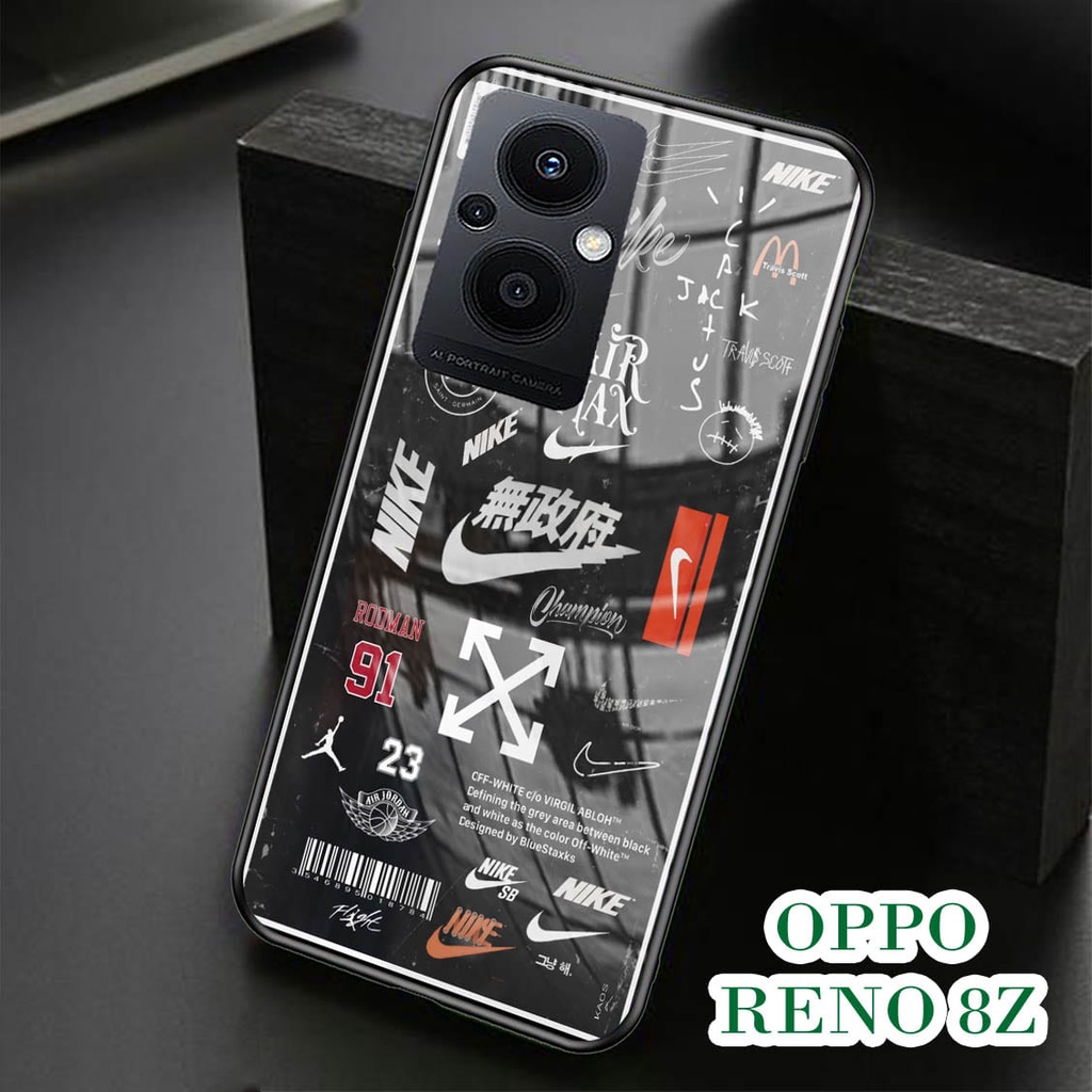 Softcase Glass Kaca OPPO RENO 8Z - Casing HP OPPO RENO 8Z [ S69 ].